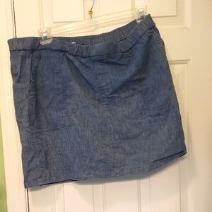 Blue Denim Skort